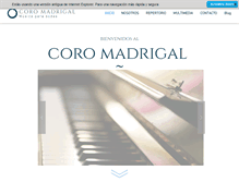Tablet Screenshot of coromadrigal.com